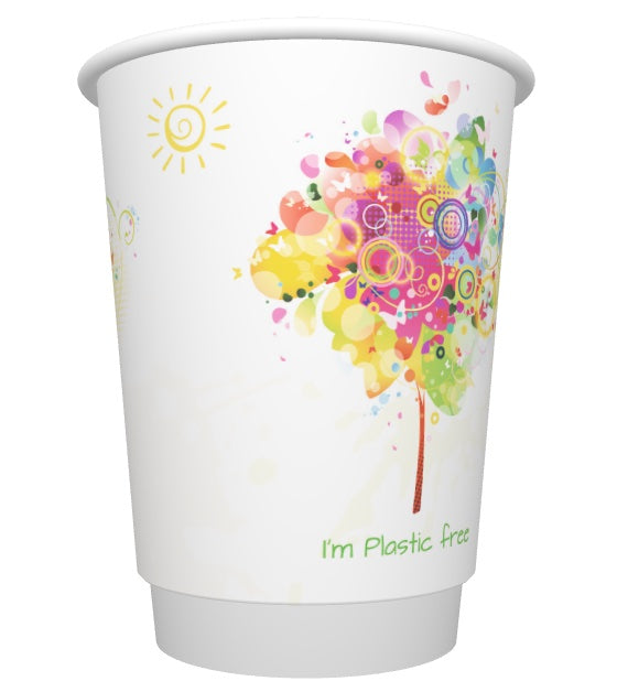 COLOUR TREE 12OZ DW P2P CUP - 500 (Shop St Only)