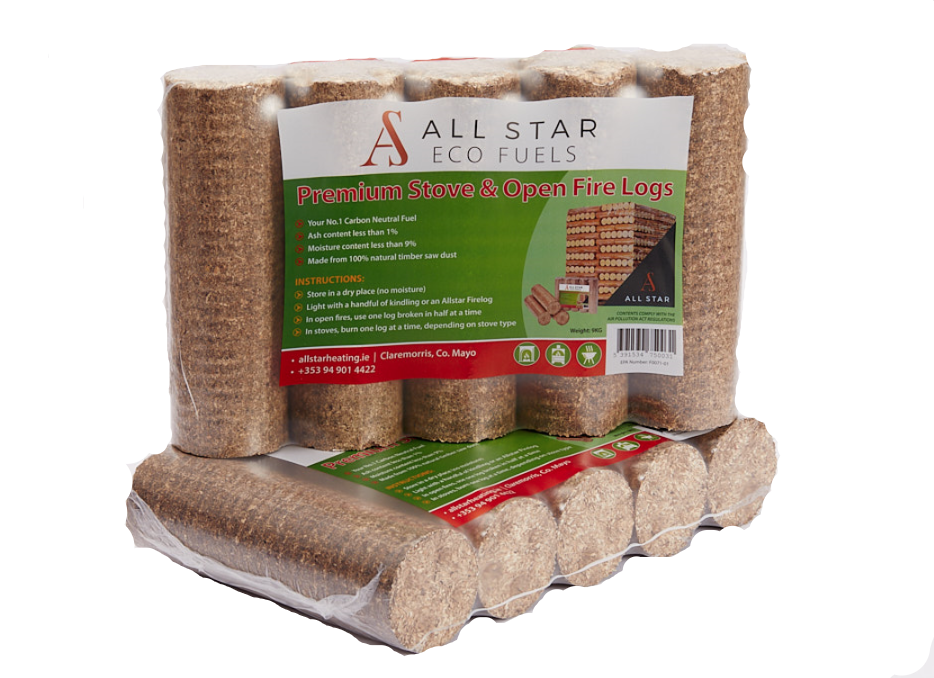 Allstar stove and open fire logs