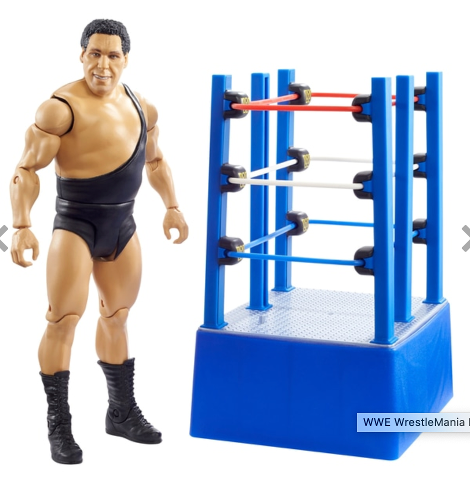 WWE WrestleMania Moments Andre The Giant and Ring Cart